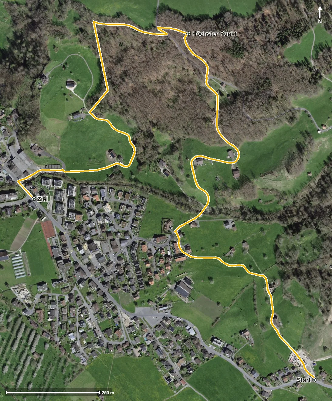 Luftbild Ameisiwäg Schwyz