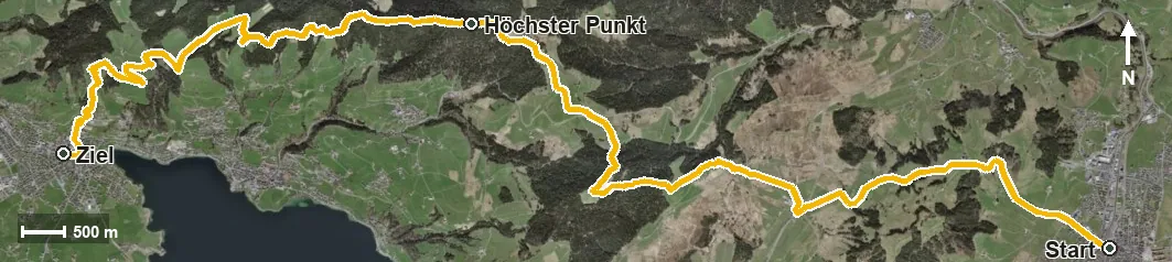 Luftbild Alpenpanorama-Weg Etappe 8: Einsiedeln – Unterägeri