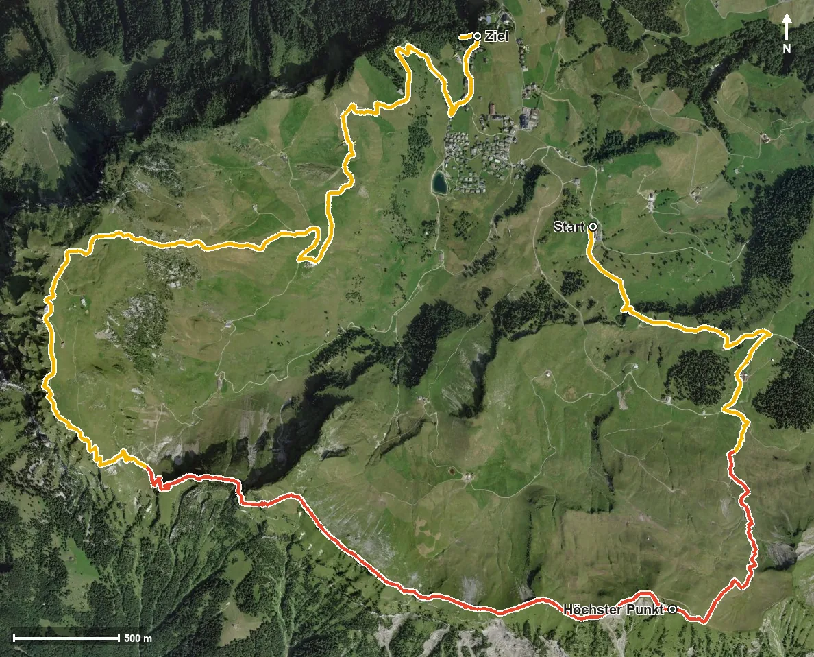 Luftbild Etappe: Gratwanderweg Stoos | Schwyzer Tal- & Gipfeltour
