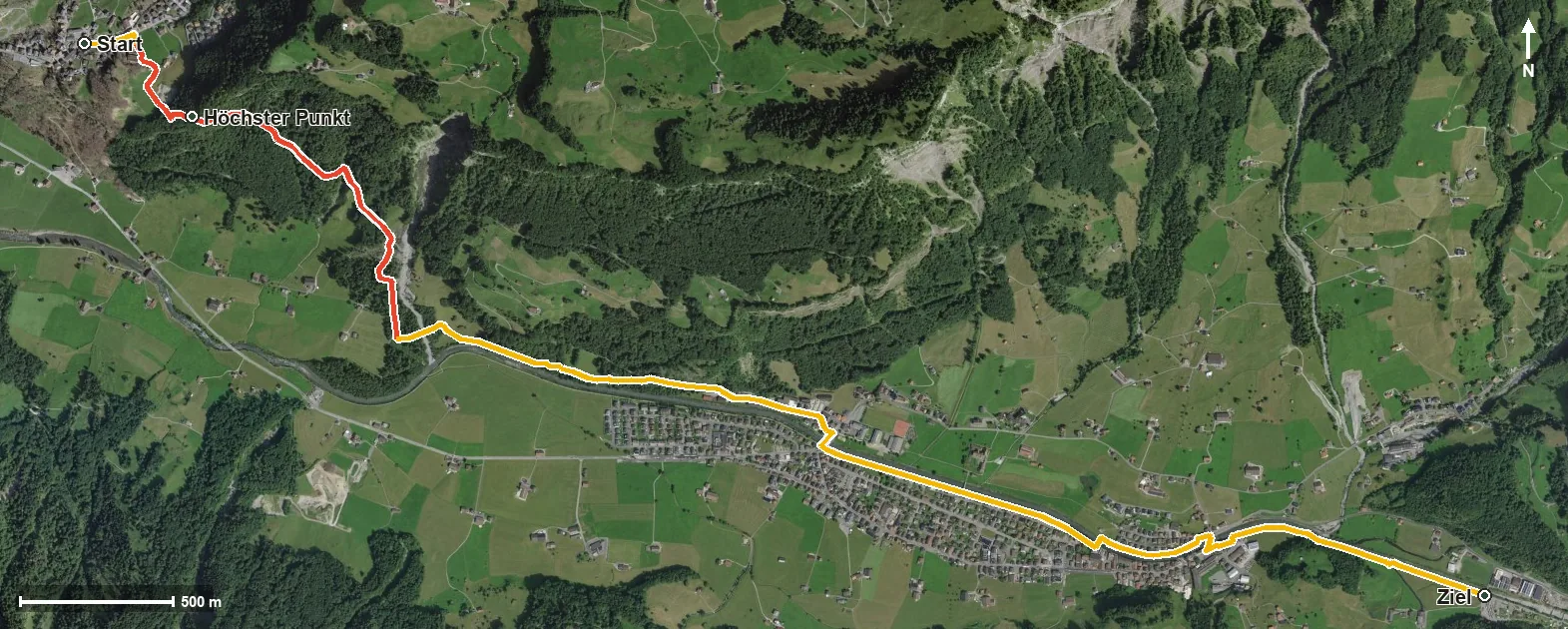 Luftbild Etappe: Illgau - Muotathal | Schwyzer Tal- & Gipfeltour