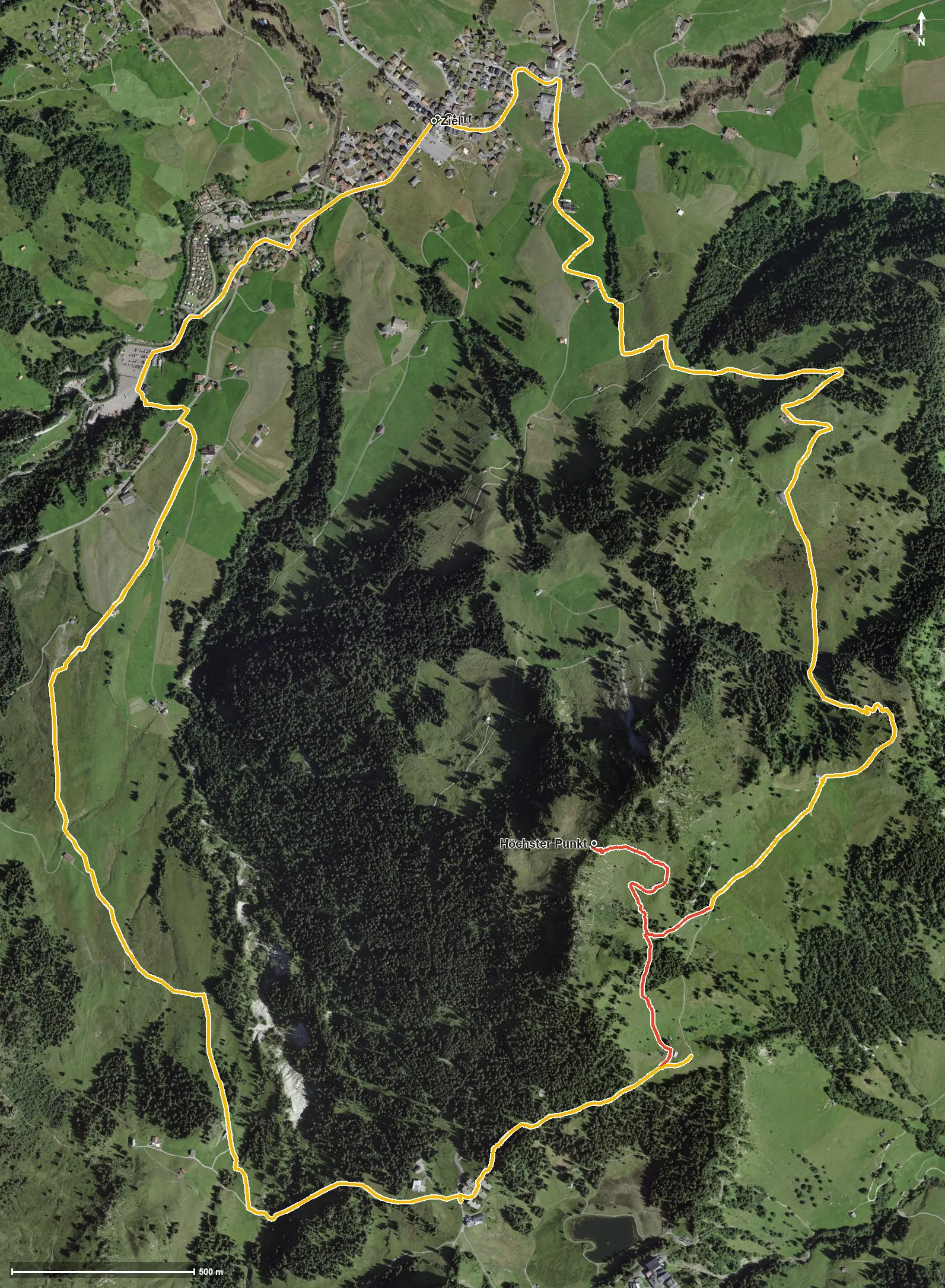 Luftbild Geologische Wanderung Roggenstock