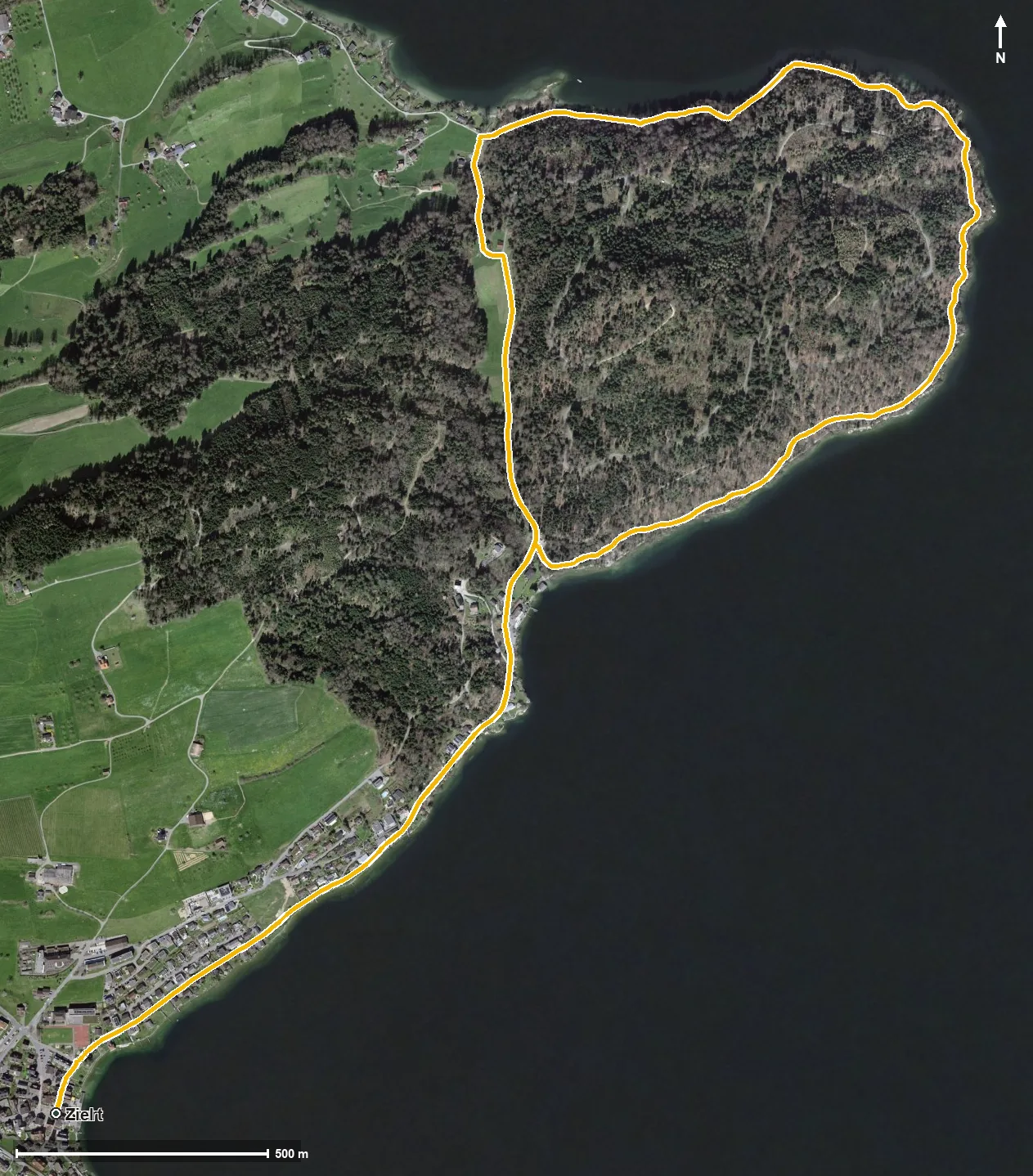 Luftbild Immensee - Chiemen Rundwanderung