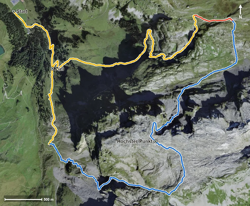 Luftbild Ins hinterste Bisisthal