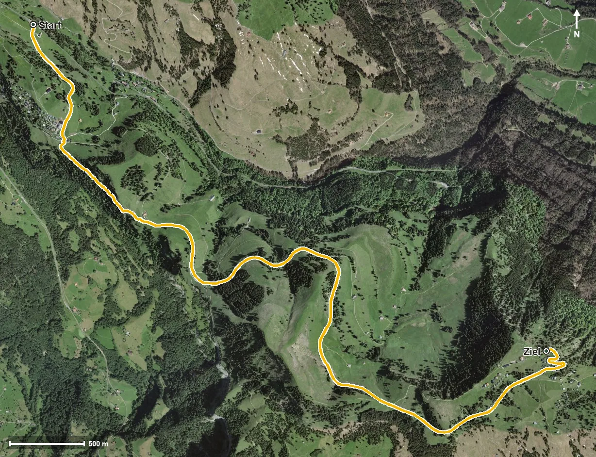 Luftbild Rigi Felsenweg