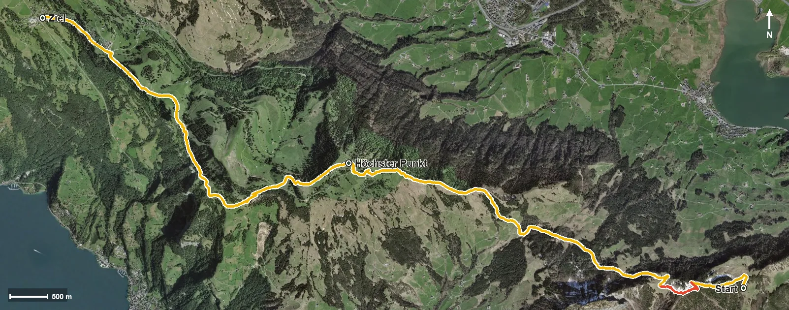Luftbild Rigi Gratwanderung