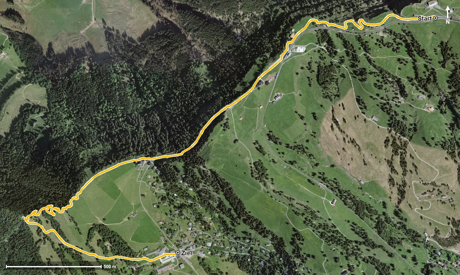 Luftbild Rigi Lake View Walk