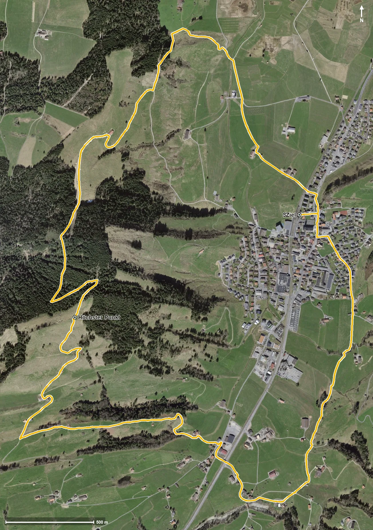 Luftbild Rundweg Morgartenberg
