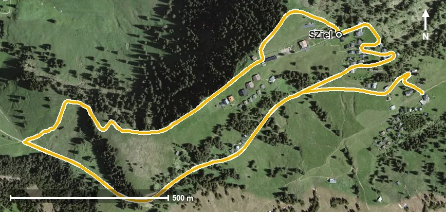 Luftbild Sagenhafter Bänkliweg Rigi