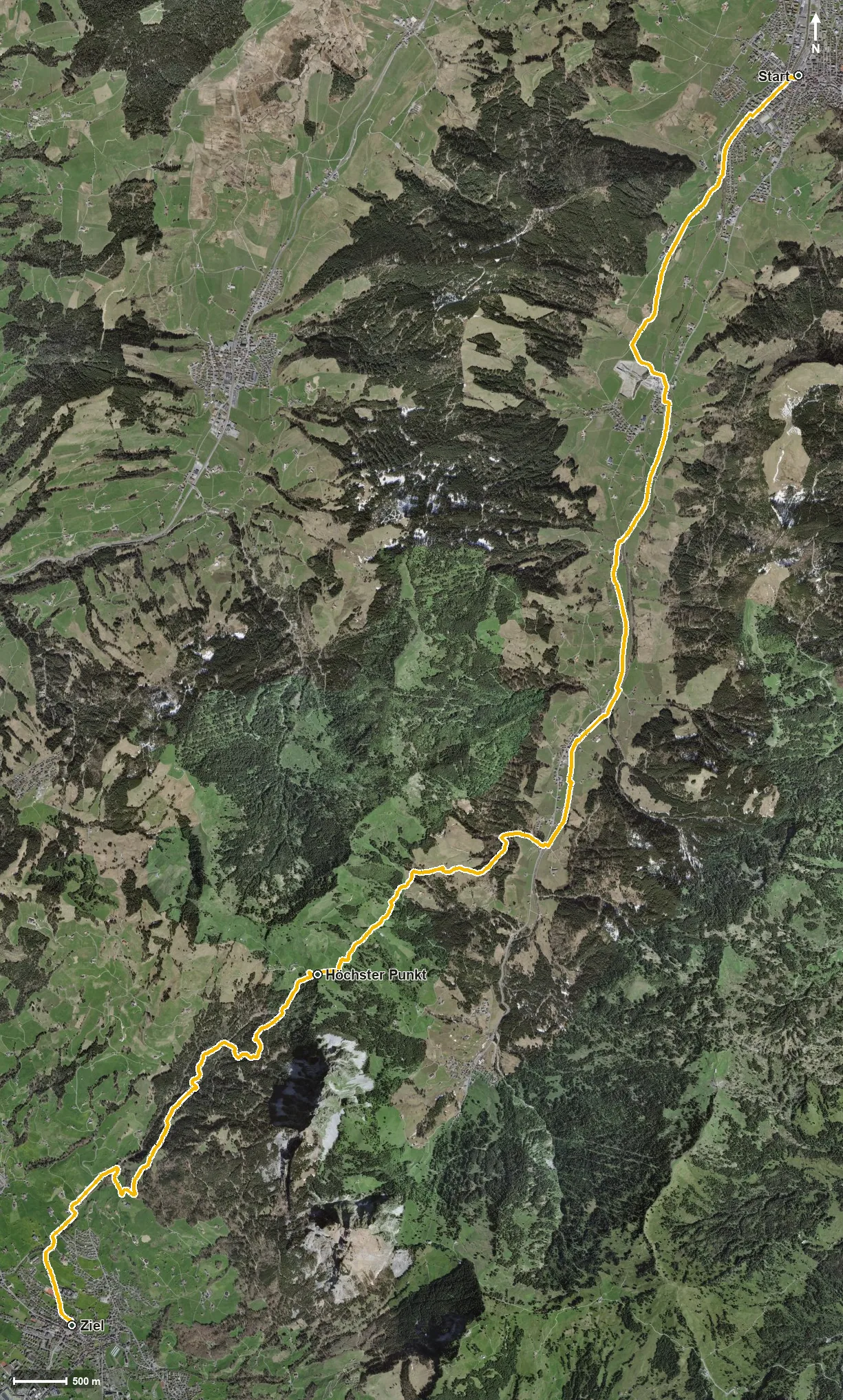 Luftbild ViaJacobi Etappe 5: Einsiedeln – Schwyz