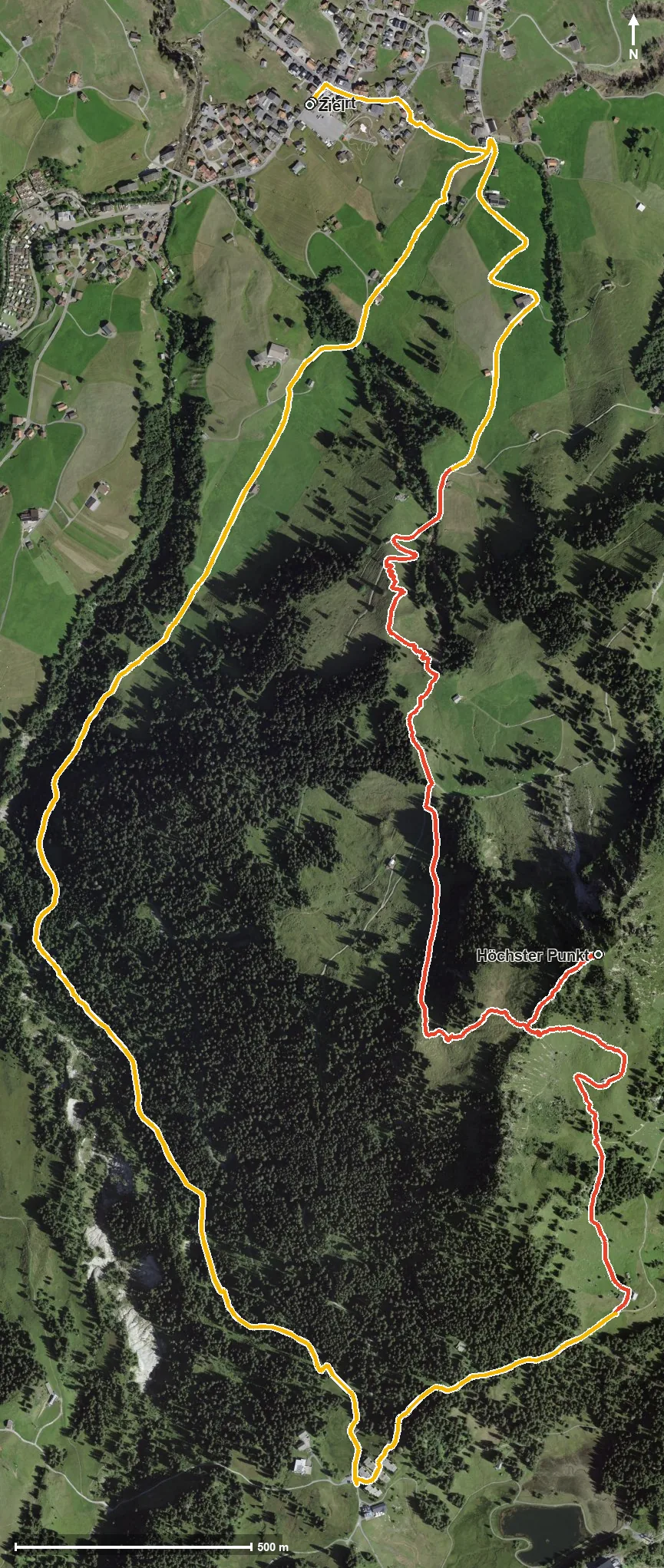 Luftbild Wanderung auf den Roggenstock