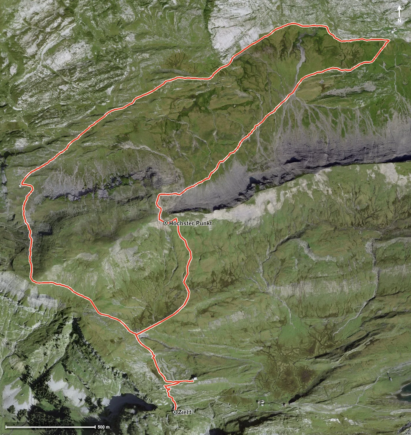 Luftbild WanderWunder Schwyz: Glattalp Charetalp
